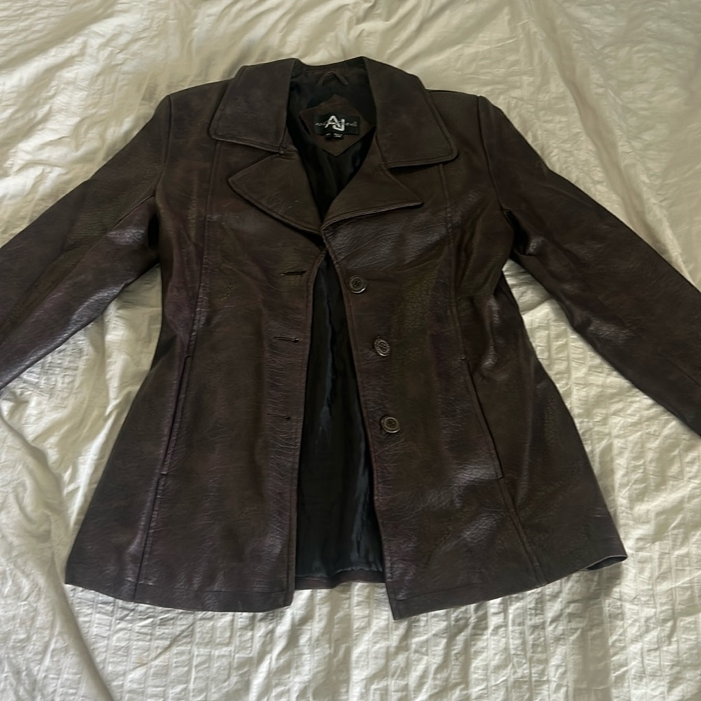 Vintage Faux Leather Jacket